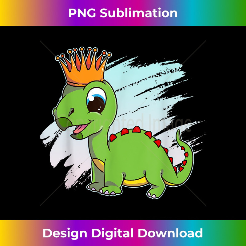 Baby Dinosaur Prince Crown Boys Toddler School Dino - High-Quality PNG Sublimation Download