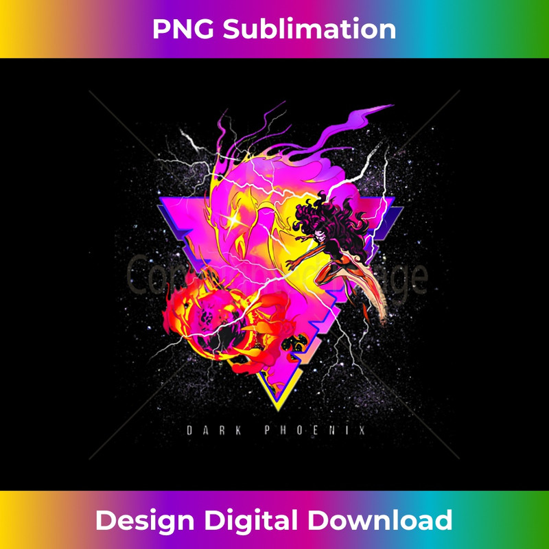 Marvel X-Men Dark Phoenix Epic Jean Grey Retro Logo 1 - Stylish Sublimation Digital Download