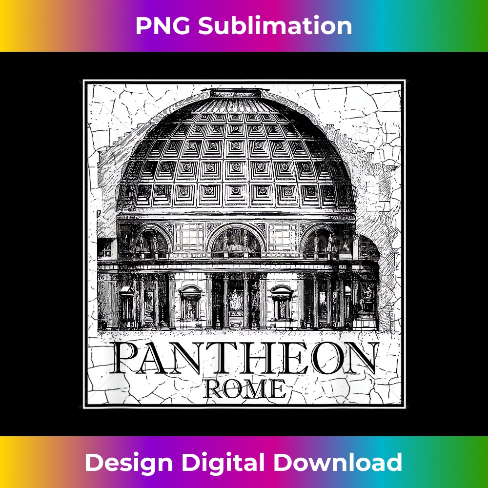 Pantheon Rome Italy Architecture Italian Vacation 1 - Aesthetic Sublimation Digital File