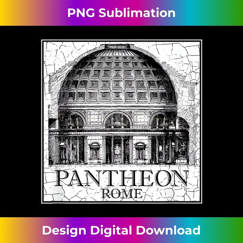 Pantheon Rome Italy Architecture Italian Vacation 1 - Aesthetic Sublimation Digital File