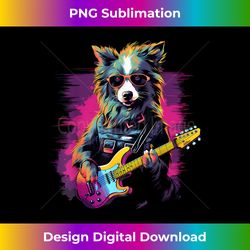 punk rock guitar australian shepherd dog guitarist 1 - exclusive sublimation digital file