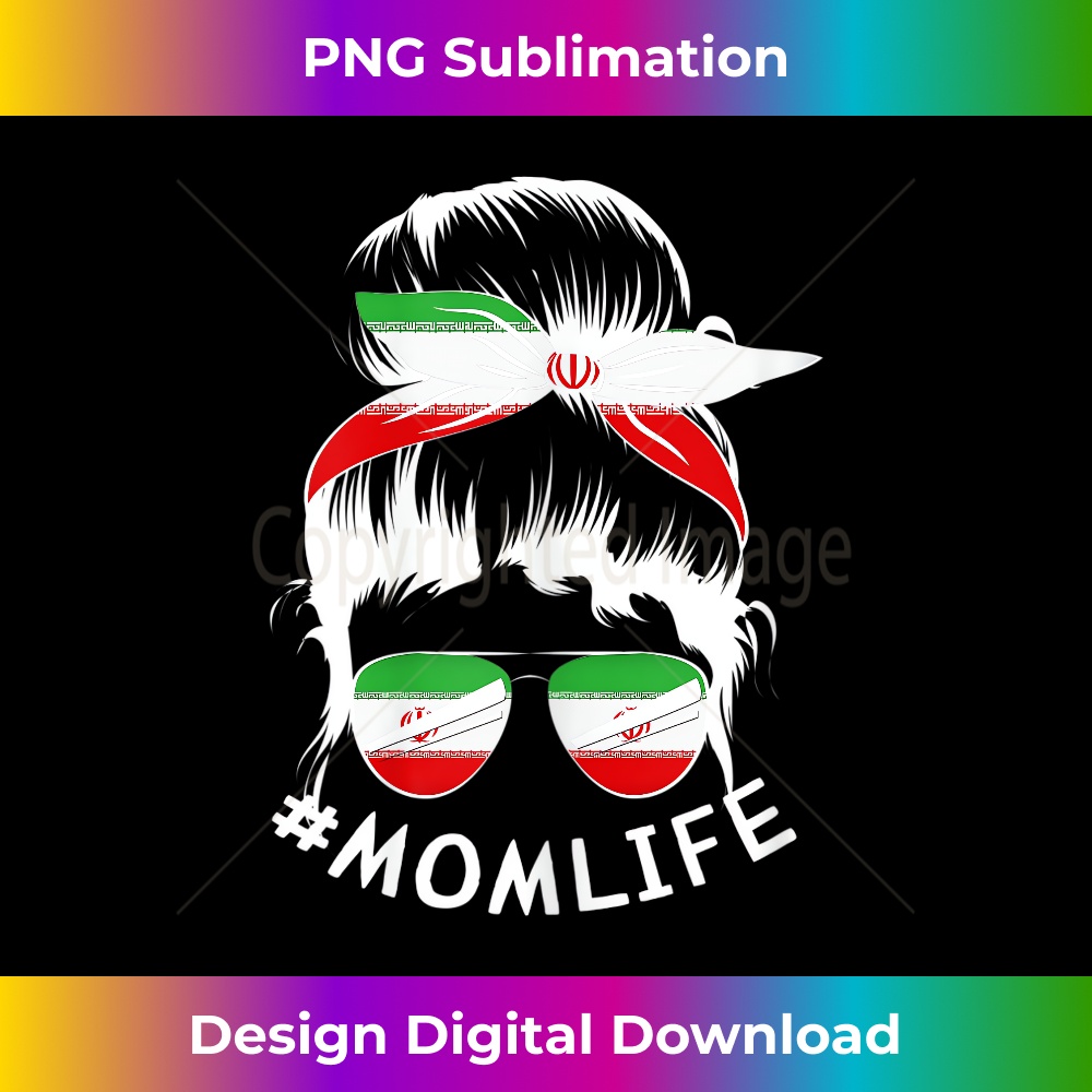 s IRAN Flag Mom Life Bandana Mothers Day 1 - Artistic Sublimation Digital File