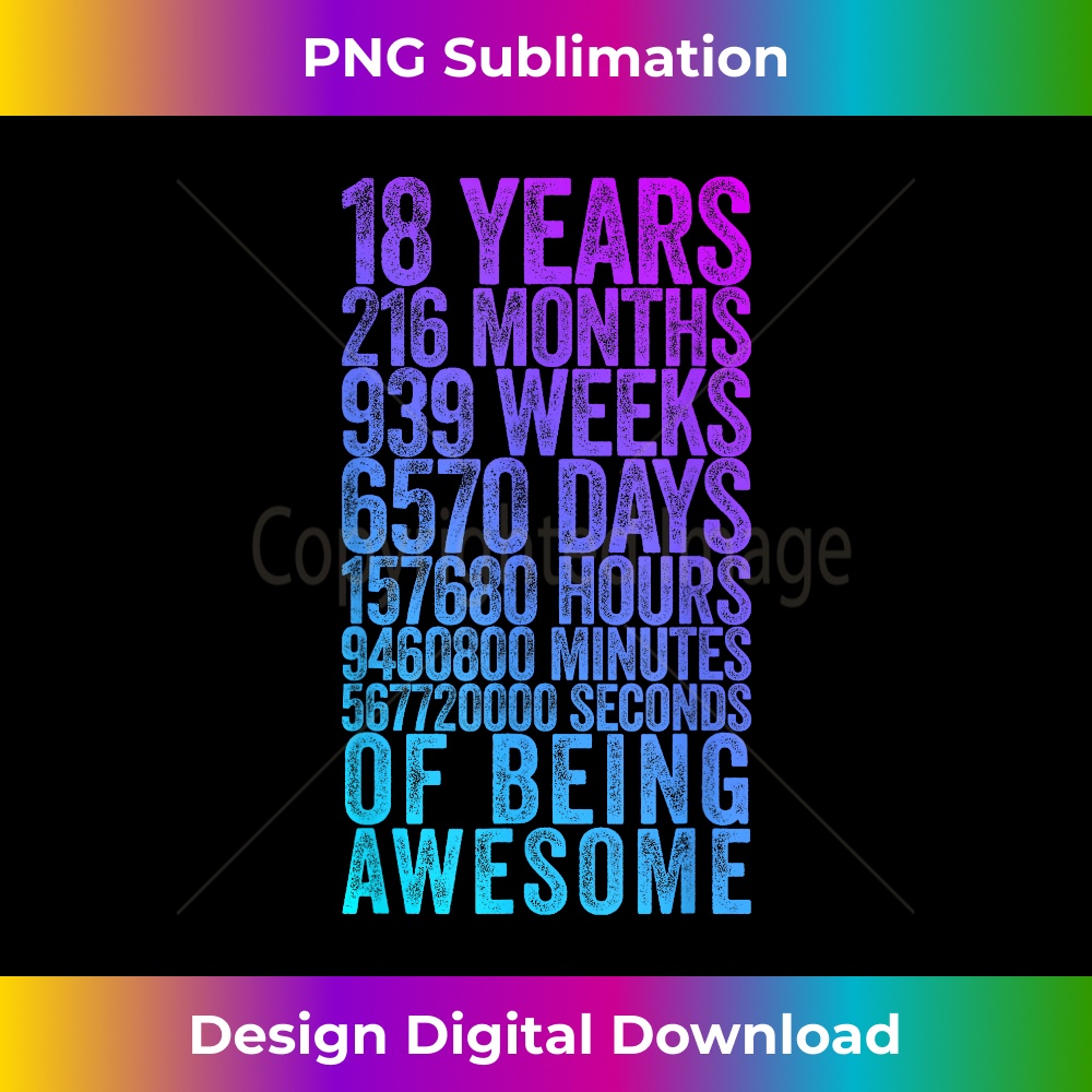 Funny 18th Birthday Old Meter Funny 18 Year Old s - Decorative Sublimation PNG File