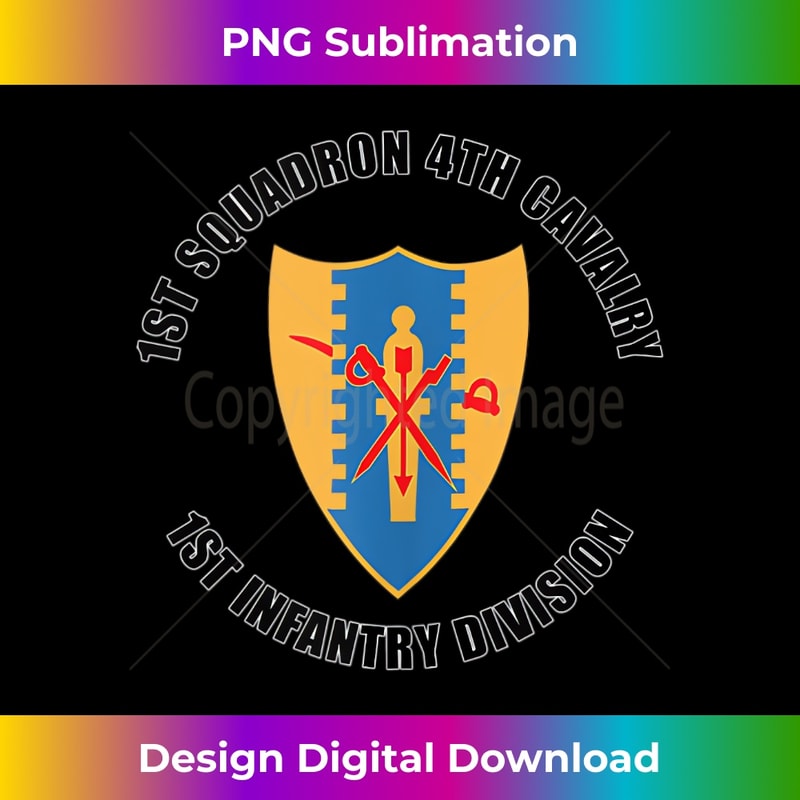 1st Squadron 4th Cavalry 1st Infantry Division Veteran - Modern Sublimation PNG File