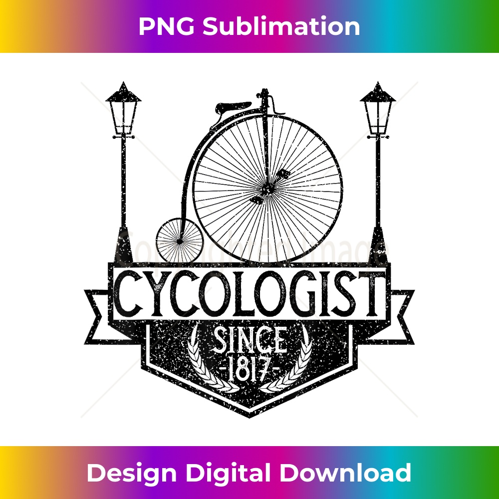 Cycologist Gentleman Vintage Bicycle Penny Farthing - High-Quality PNG Sublimation Download