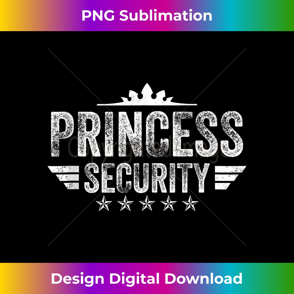 Princess Security Boys Big Brother Vintage Birthday Dad Mom 1 - Creative Sublimation PNG Download