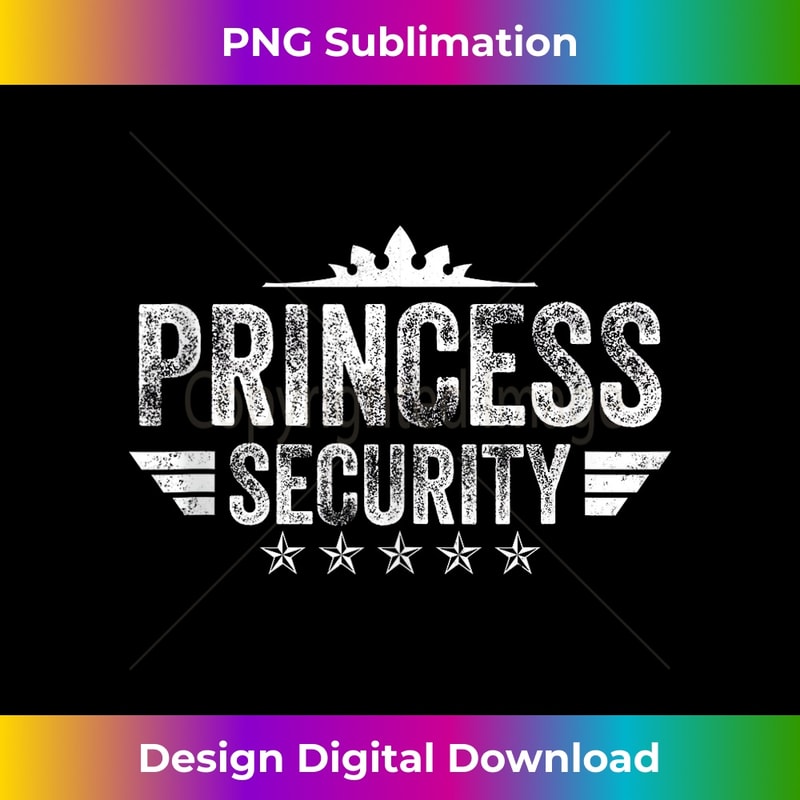 Princess Security Boys Big Brother Vintage Birthday Dad Mom 1 - Creative Sublimation PNG Download
