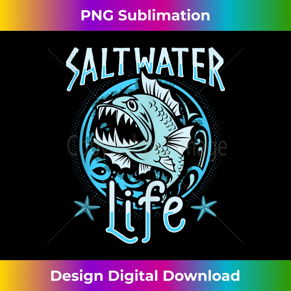 Saltwater Life Fishing 1 - Premium PNG Sublimation File