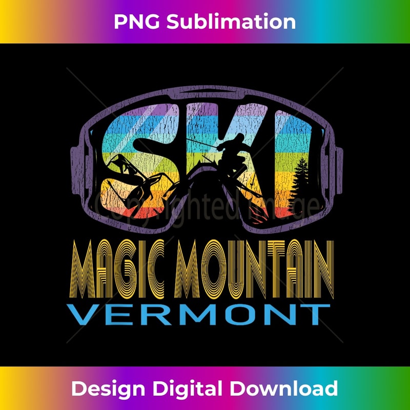 Ski Magic Mountain Vermont Skiing Vacation 1 - Exclusive Sublimation Digital File