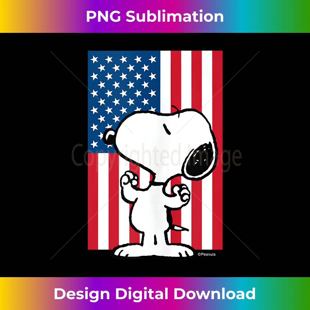 Peanuts - Snoopy Usa Flag 1 - Exclusive PNG Sublimation Download