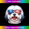 Coton de Tulear 4th Of July Funny Patriotic Dog Lover Flag - Unique Sublimation PNG Download