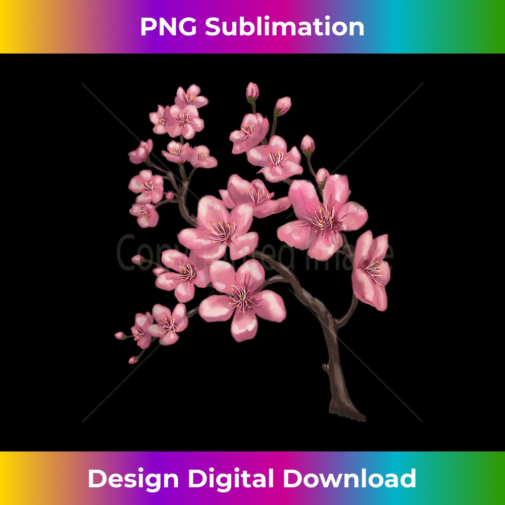 Japanese Sakura Festival Pink Cherry Blossom Flower 1 - Signature Sublimation PNG File