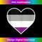 LGBTQ Asexual Flag Heart - LGBTQIA+ Pride Month Asexual 1 - High-Quality PNG Sublimation Download