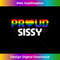 Proud Sissy Gay Pride Flag Gender Equality Distressed 2 - PNG Sublimation Digital Download