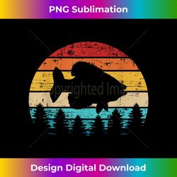 crappie vintage retro - decorative sublimation png file