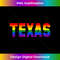 Texas TX LGBT Gay Pride Rainbow Flag State 3 - Special Edition Sublimation PNG File