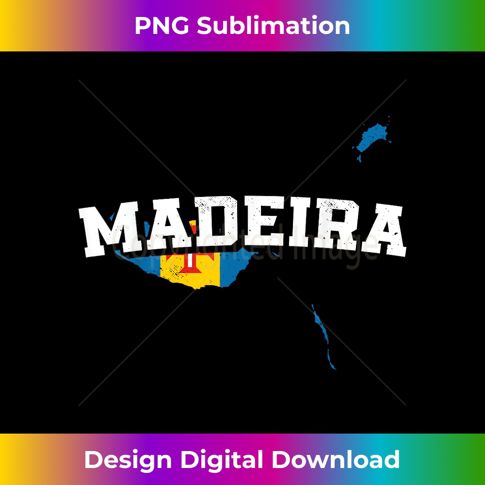Madeira Map and Flag Souvenir Madeiran 1 - Trendy Sublimation Digital Download
