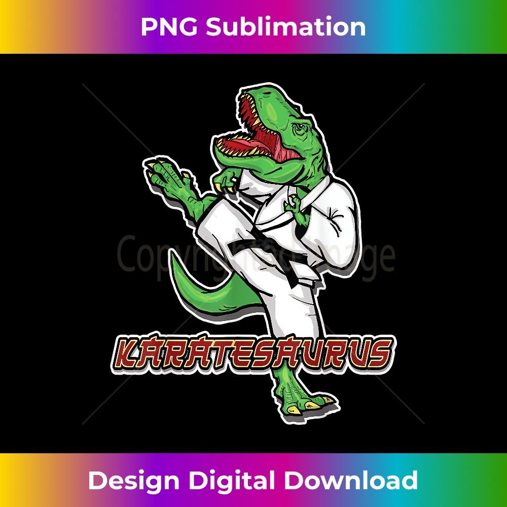 Karatesaurus Trex Karate Funny Dinosaur Martial Arts 1 - Aesthetic Sublimation Digital File
