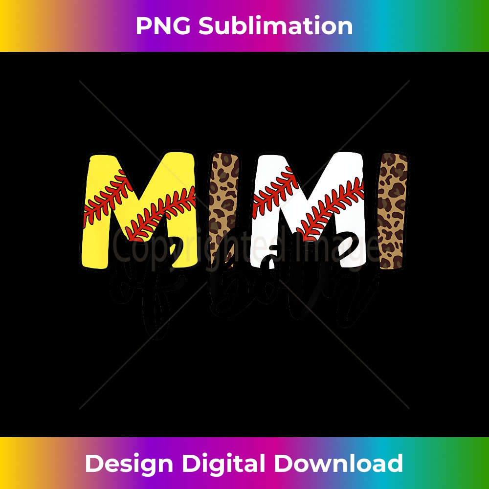 Leopard Mimi Of Both Baseball Softball Grandma Mother's Day 1 - Digital Sublimation Download File