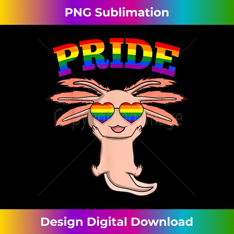LGBT Axolotl Gay Pride Rainbow LGBTQ Cute Amphibian 1 - Artistic Sublimation Digital File