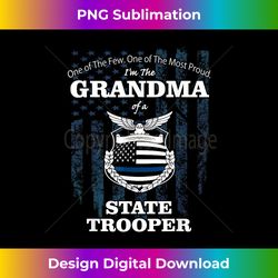 state police badge - proud state trooper grandma 2