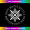 Happy Winter Solstice Brighter Days Ahead Snowflake Artwork - Retro PNG Sublimation Digital Download