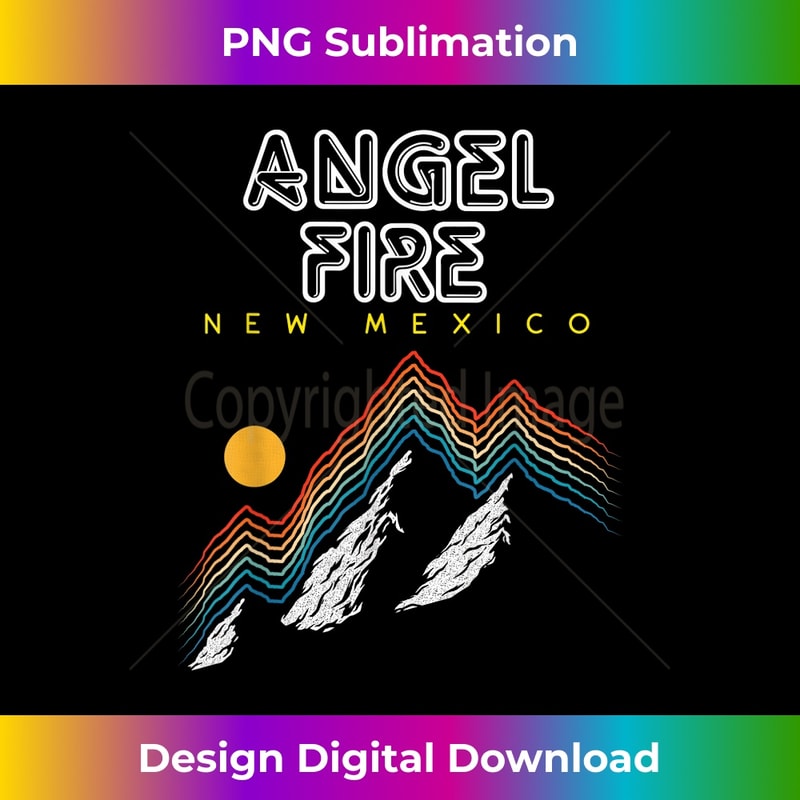 Angel Fire, New Mexico - USA Ski Resort 1980s Retro - Elegant Sublimation PNG Download