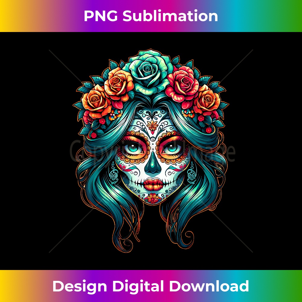 La Catrina Dia de Los Muertos Latina Cinco De Mayo 1 - Instant Sublimation Digital Download