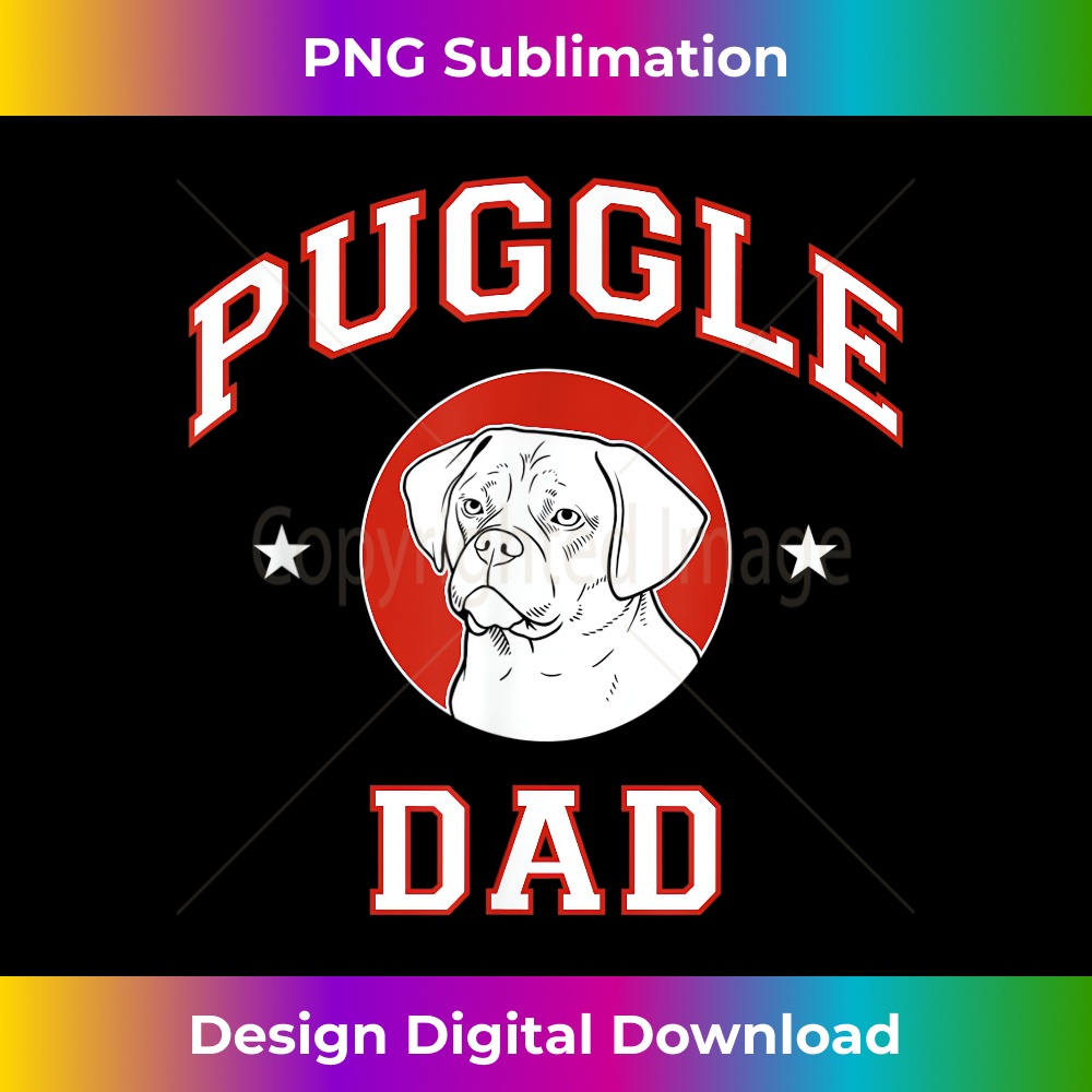 Puggle Dad Dog Father 2 - Special Edition Sublimation PNG File