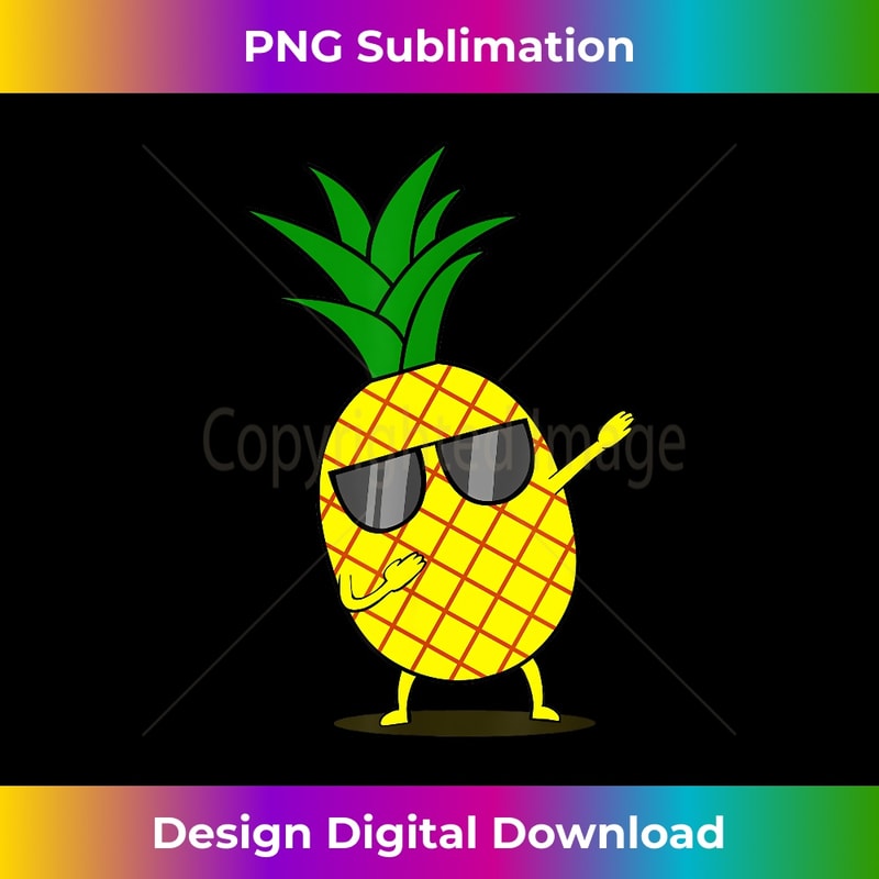 Dabbing Yellow Pineapple - Dab Funny Dancing Fruit - High-Quality PNG Sublimation Download