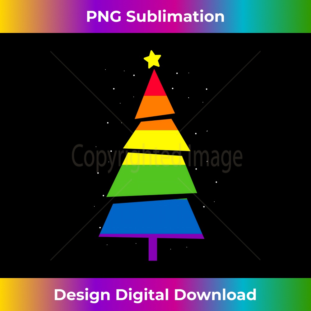 LGBQ Pride Rainbow Flag Gay Christmas Tree Xmas s 1 - Stylish Sublimation Digital Download
