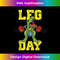 Leg Day Dinosaur Weight Lifter Barbell Training Squat 1 - Trendy Sublimation Digital Download