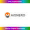 Monero Logo and Text Vintage Distressed Style 1 - Exclusive Sublimation Digital File