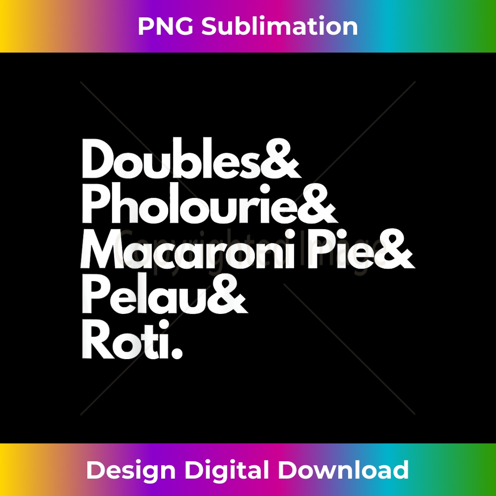 Trinidad and Tobago Pride Flag Proud Caribbean Island Food 3 - Modern Sublimation PNG File