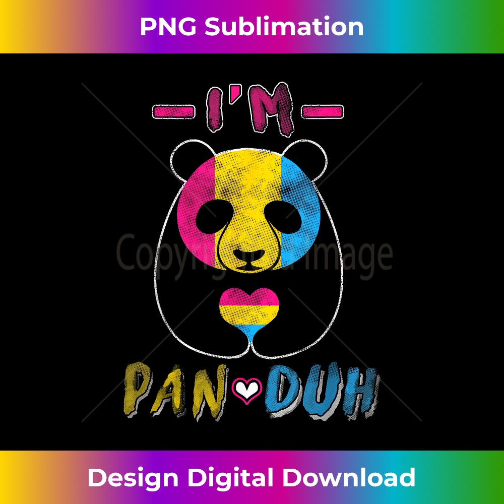 LGBT Gay Pride I'm Pan Duh Panda Pansexual 1 - Special Edition Sublimation PNG File