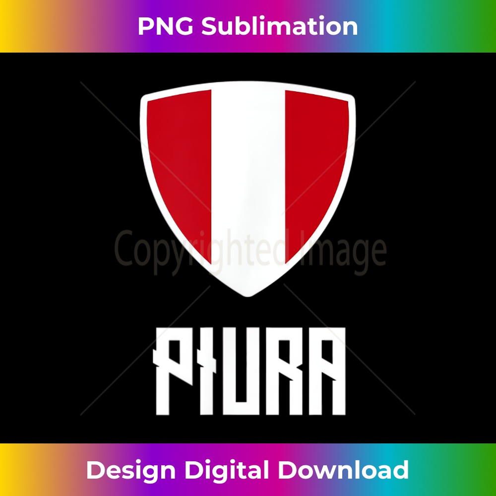 Piura Peruvian Flag Roots Heritage Peru 2 - Aesthetic Sublimation Digital File