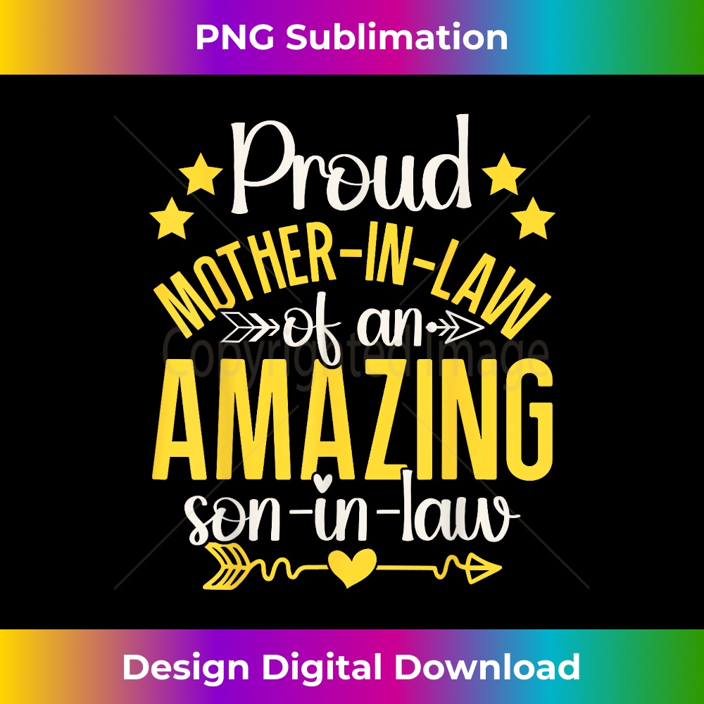 Proud Mother in Law of An Amazing Son In Law Family Matching 2 - Aesthetic Sublimation Digital File