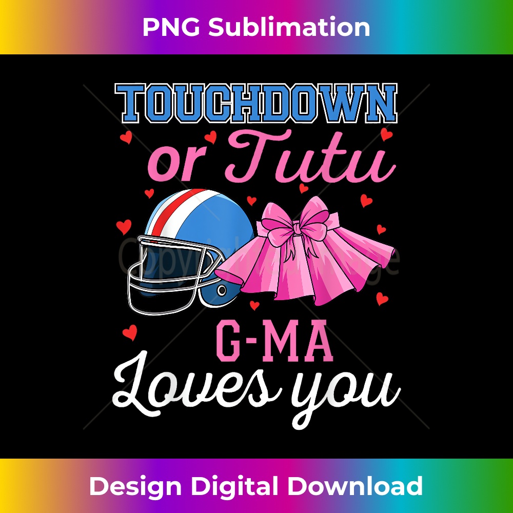 Touchdown or Tutu G-Ma Loves You Football Baby Shower 3 - Creative Sublimation PNG Download