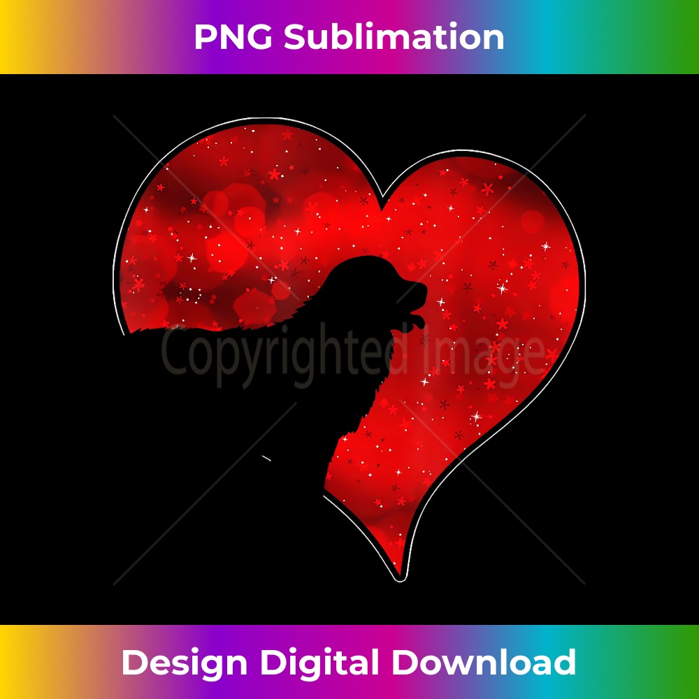 Dogs 365 Bernese Mountain Dog Red Heart Love - PNG Transparent Sublimation File