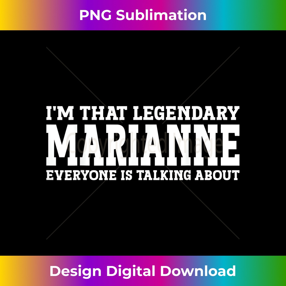 Marianne Personal Name Girl Funny Marianne 1 - PNG Transparent Digital Download File for Sublimation