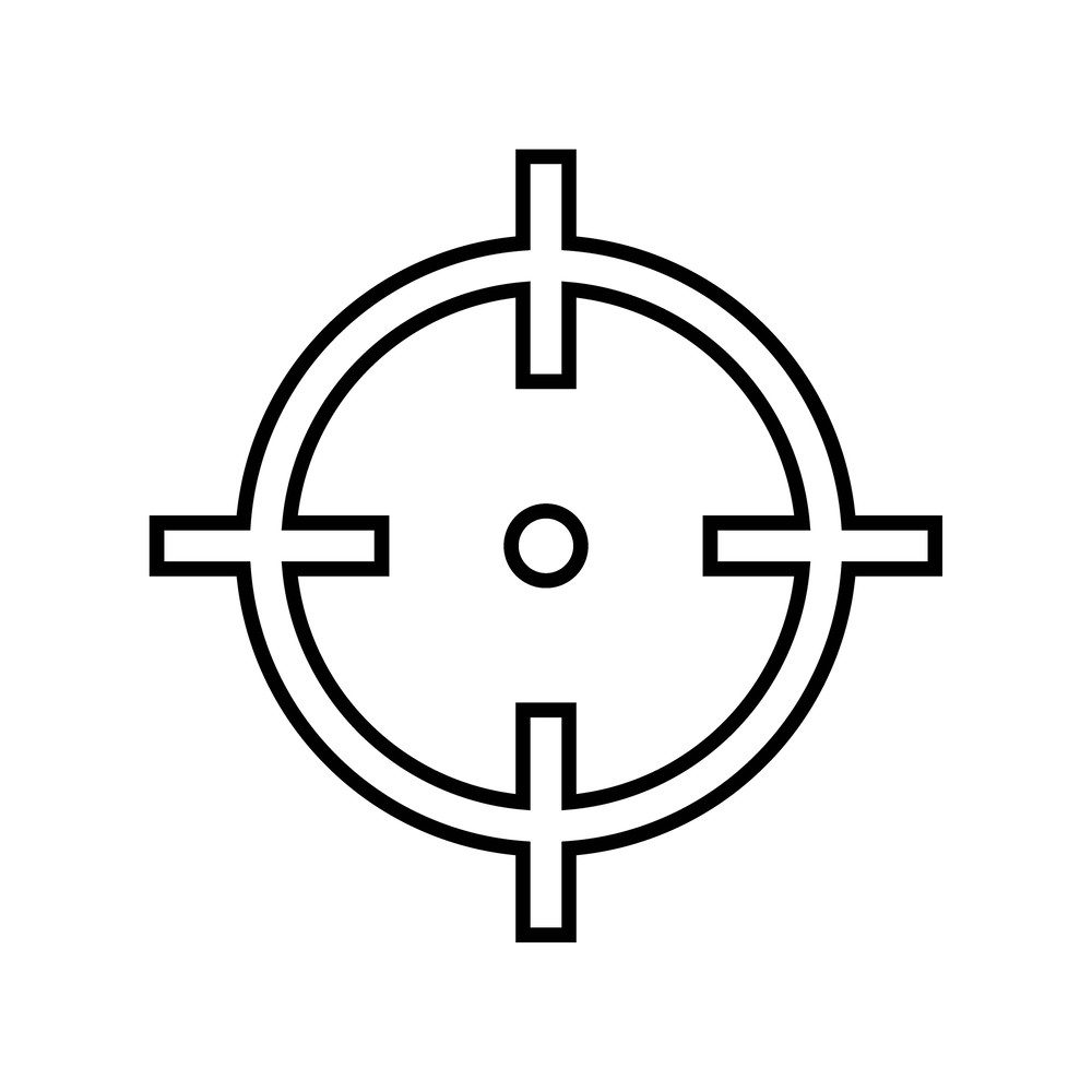 Gun Sight Svg SVG PNG Vector Battle Royale Crosshairs Bullseye 0