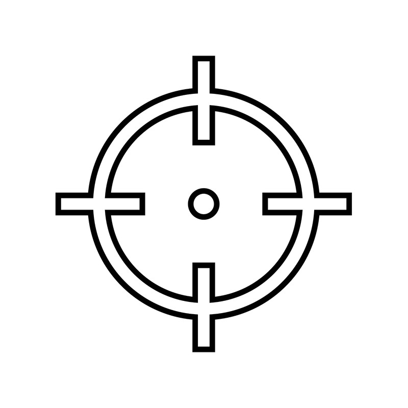 Gun Sight Svg SVG PNG Vector Battle Royale Crosshairs Bullseye 0