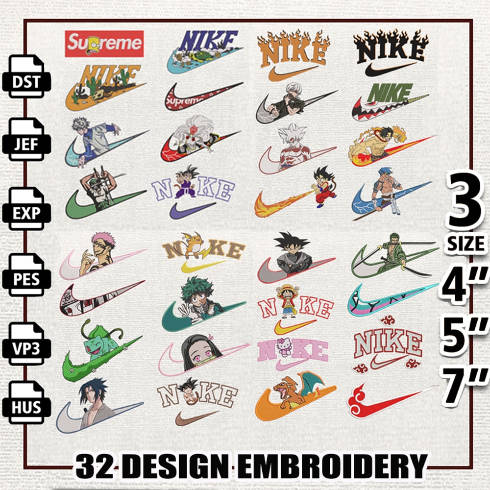 Anime Embroidery Bundle, Pes, Dst, Jef, Files, Instant Download.png
