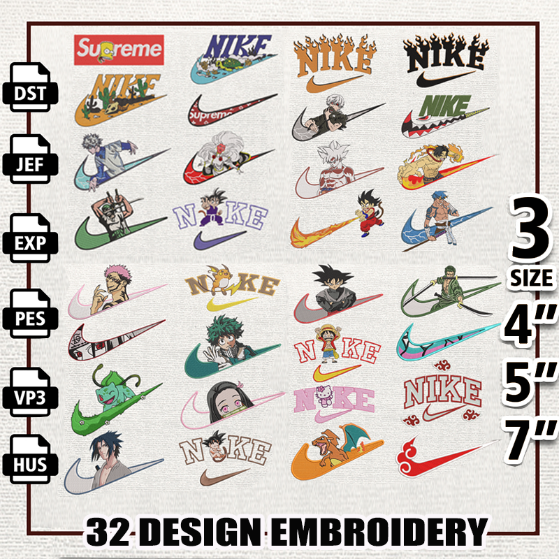 Anime Embroidery Bundle, Pes, Dst, Jef, Files, Instant Download.png