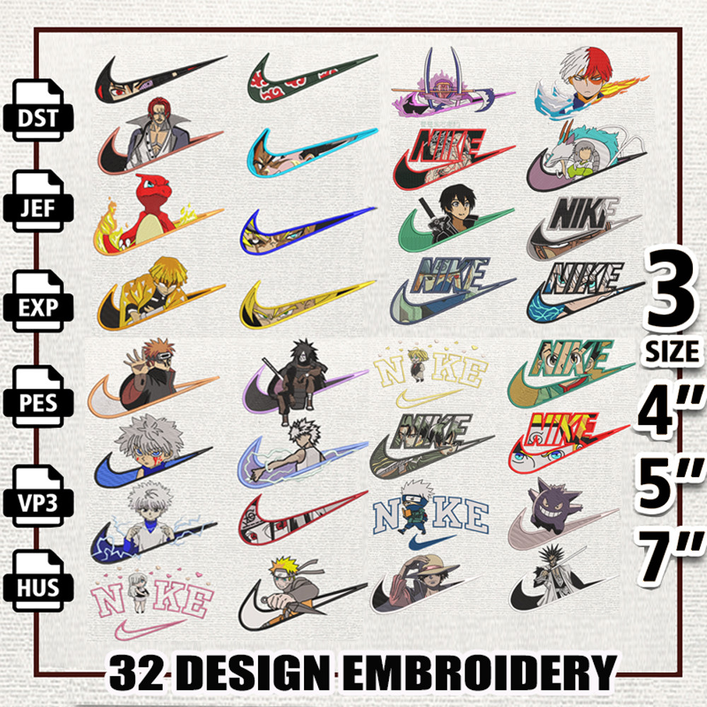 Anime bundle designs for embroidery machine, instant download.png