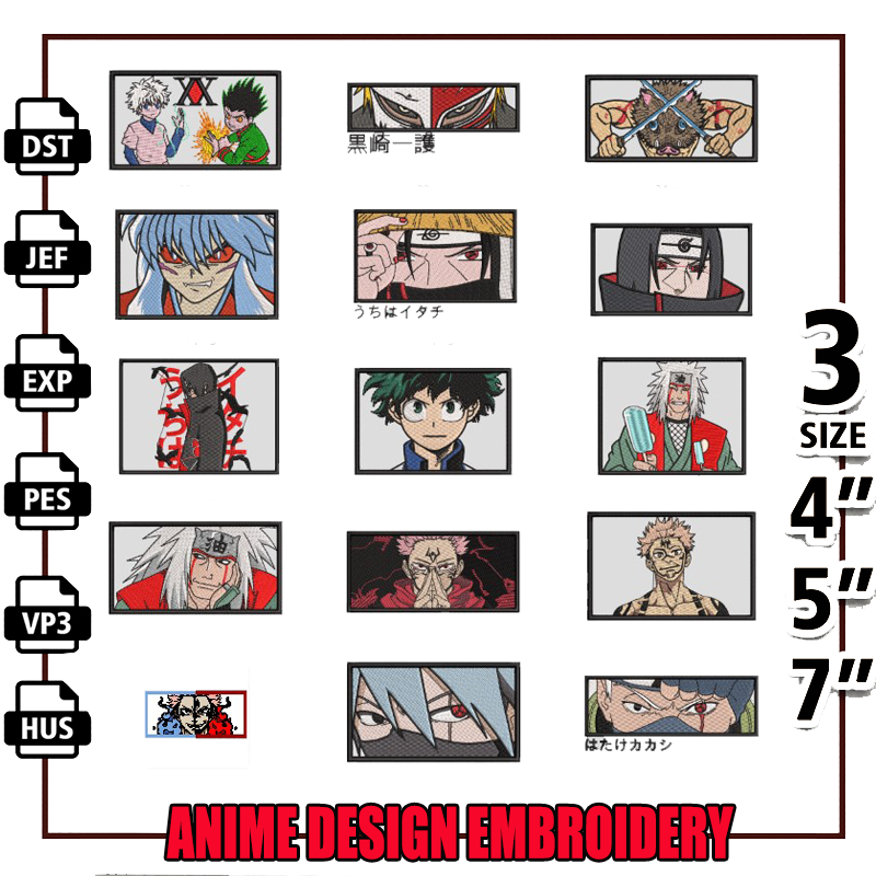 Anime Embroidery Design 15 Files Bundle.png