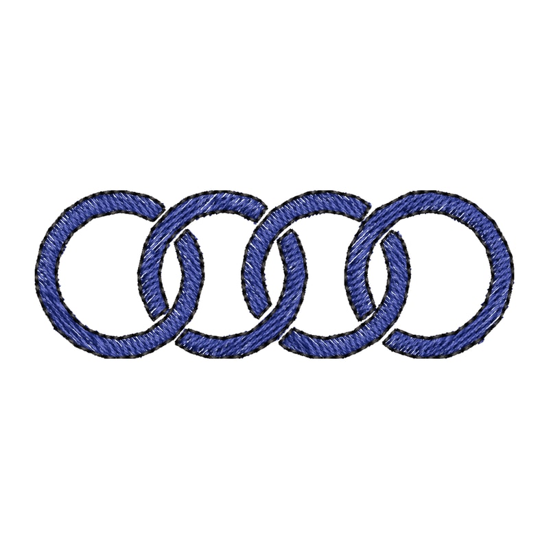 Audi Logo Embroidery File Logo Car Brand Embroidery Download File.png