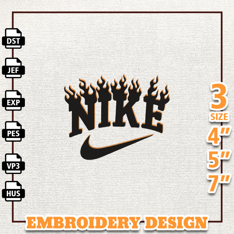Black Fire Nike Logo Embroidery Design, Nike Embroidery File.png