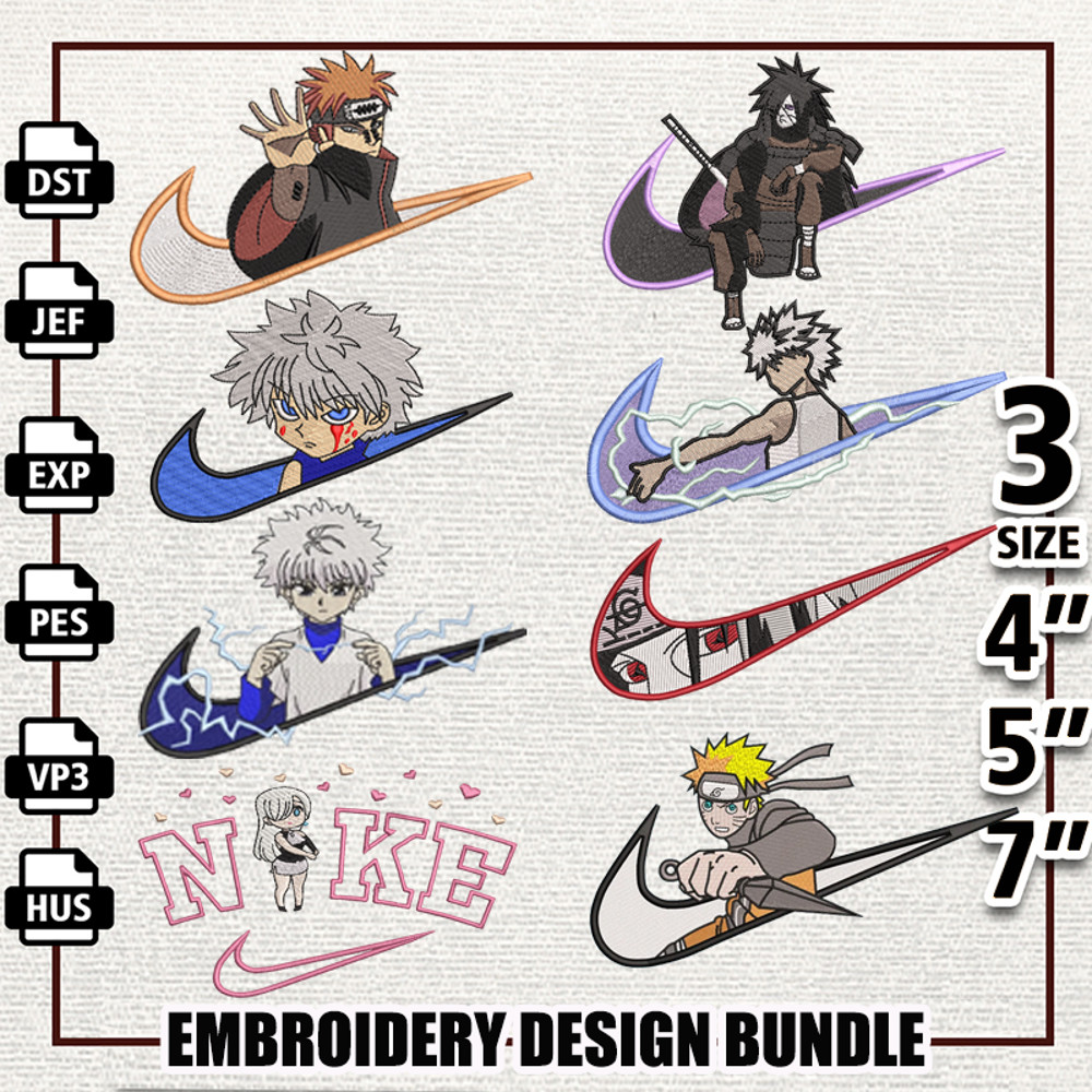 Bundle Anime Embroidery Files, Anime Embroidery Design.png