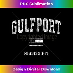 gulfport mississippi ms t-shirt vintage american flag tee - png transparent sublimation design